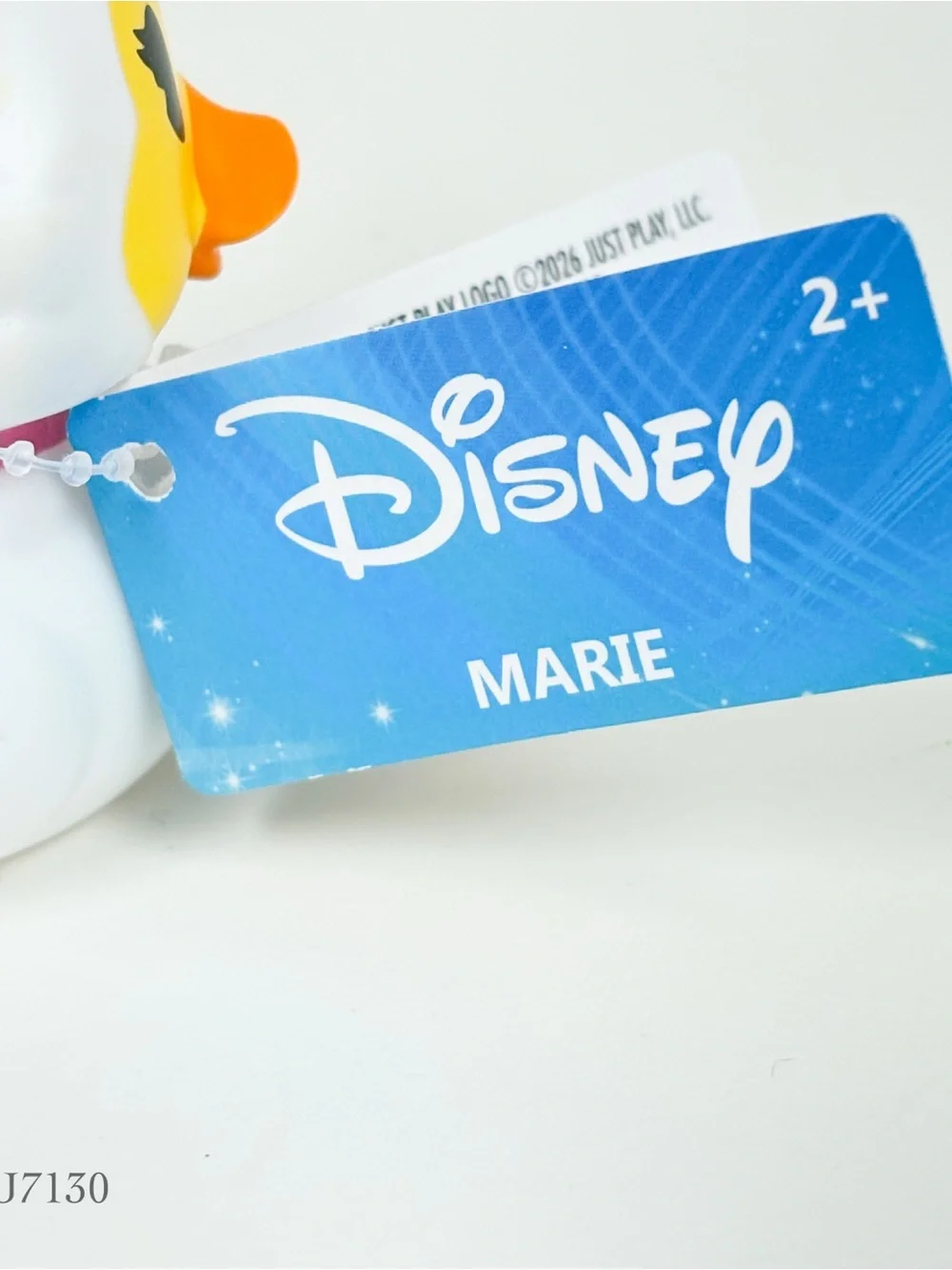 Duckalooz Disney 2.75” Marie the White Cat From Aristocats Rubber Duck NEW